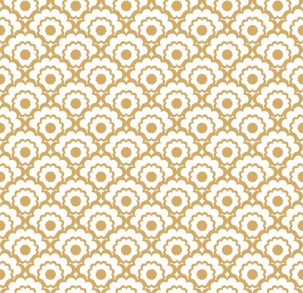 东方风格无缝图案点缀。素材图片