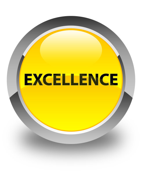 卓越光泽的黄色圆形按钮图片下载