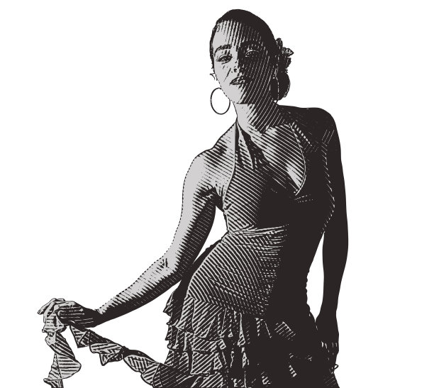 混血女子萨尔萨舞图片下载