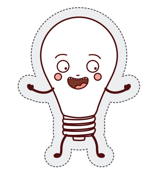灯泡卡通设计图片下载