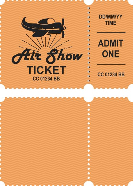 航空表演票图片下载