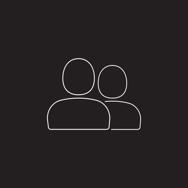 人物图标矢量图，实体logo插图，线性象形图iso图片下载