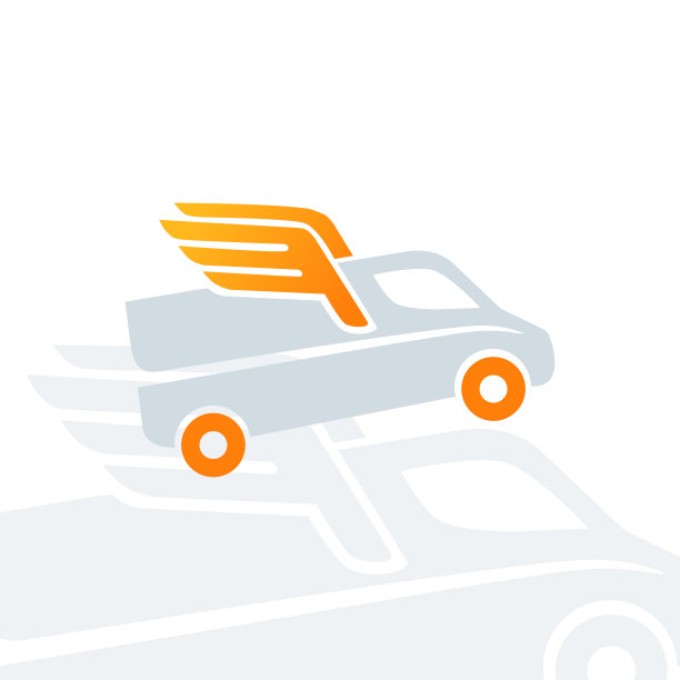 汽车修理或送货服务标签。图片下载