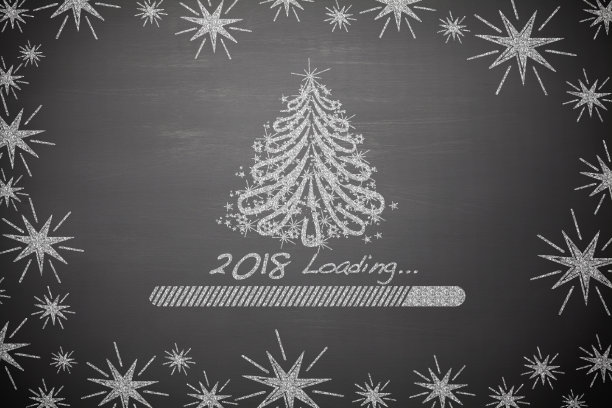 黑板上的圣诞负荷图片下载