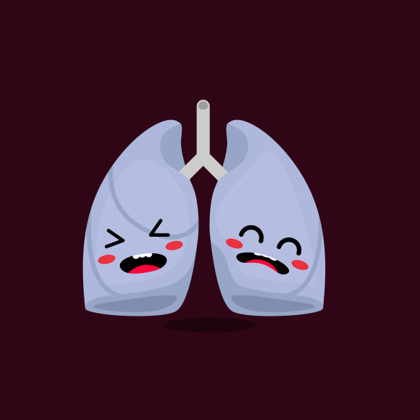 肺字符矢量插图图片下载