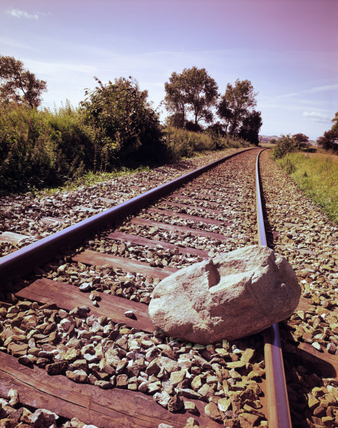 堵塞的轨道图片下载