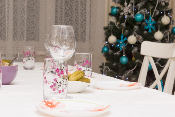 圣诞节餐桌图片下载