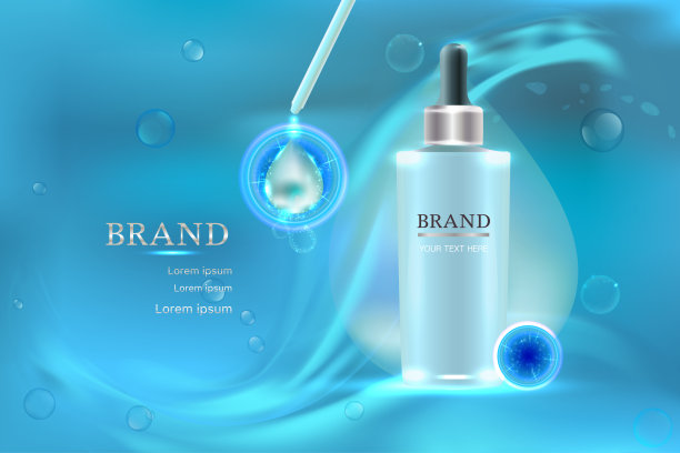 化妆品容器与广告背景准备使用，奢侈的皮肤护理广告。图片下载