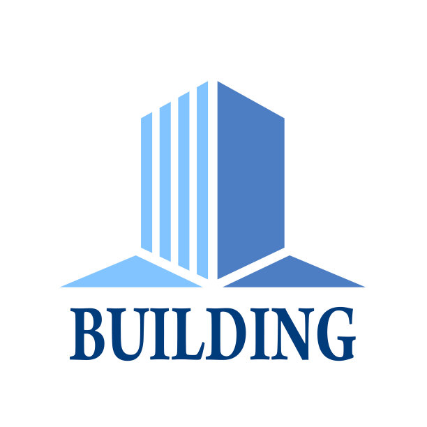 抽象建筑最小简单符号向量图片下载