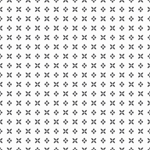 黑色密集花和菱形点图案在白色的背景图片下载