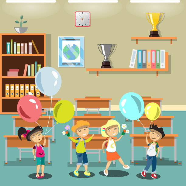 教室里的孩子们图片下载