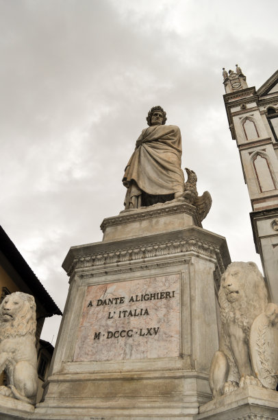 但丁的雕像图片下载