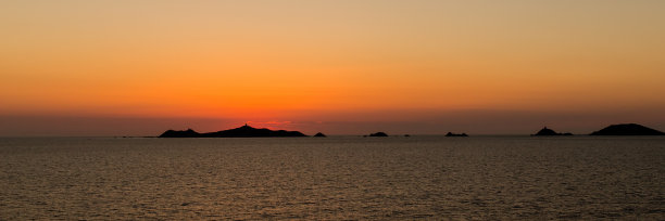 科西嘉血腥岛屿上的日落图片下载