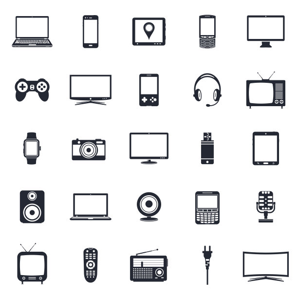 电子设备，科技产品图标图片下载