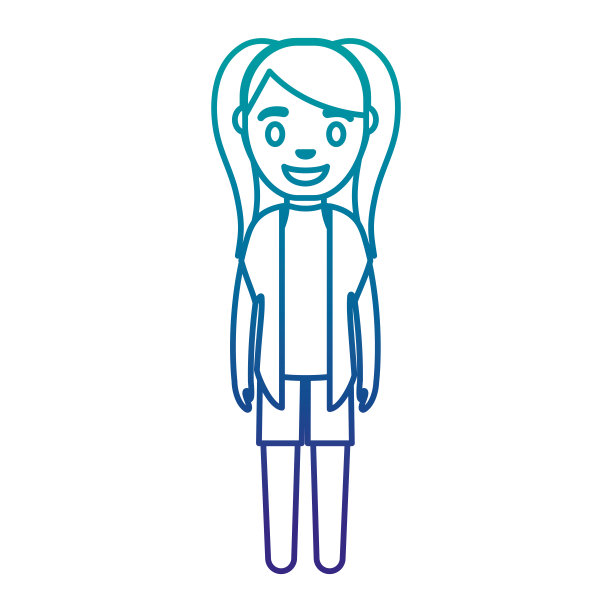 卡通女人图标图片下载