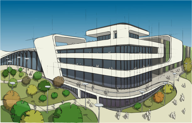 彩色架构说明图片下载