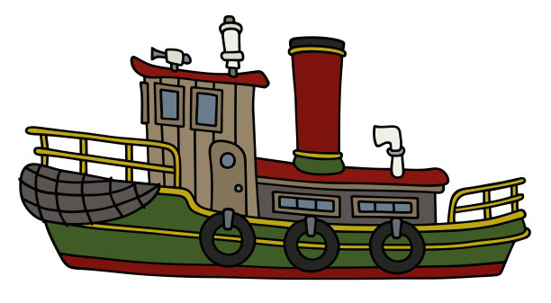 有趣的老拖船图片下载