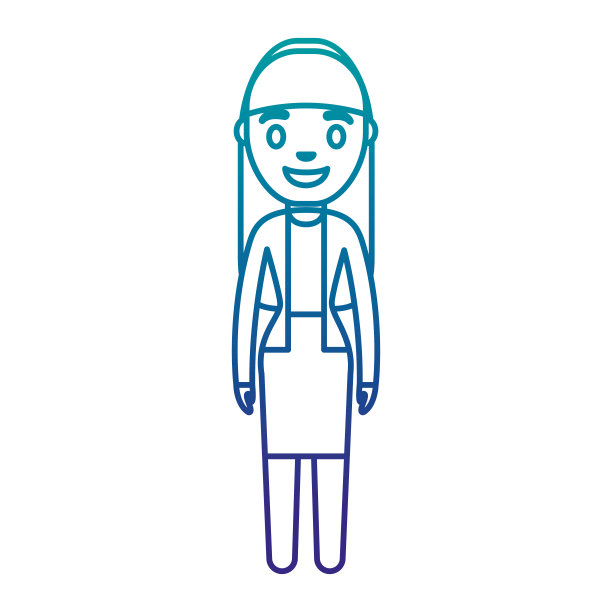 卡通女人图标图片下载