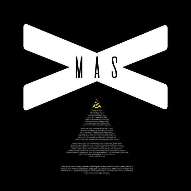 现代圣诞黑白标志图片下载