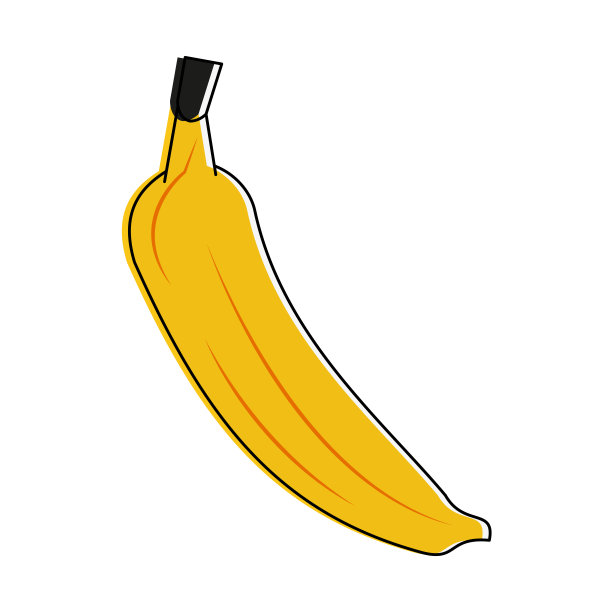 香蕉水果图标形象图片下载