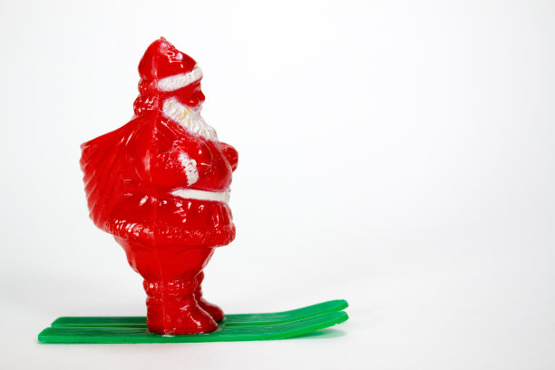 圣诞老人滑雪图片下载