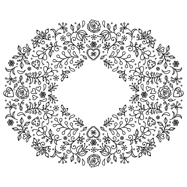 花卉手绘画架图片下载