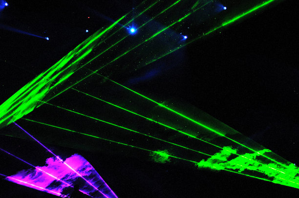 现场音乐会上的激光表演图片下载