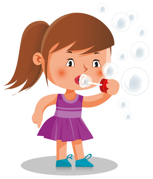 吹泡泡图片下载