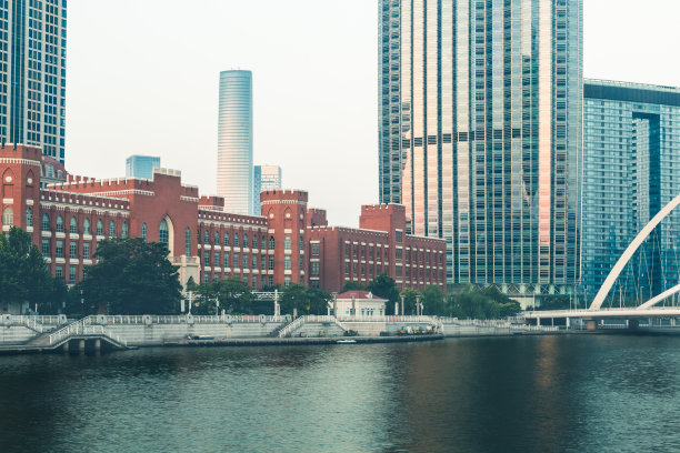天津海河风光素材图片