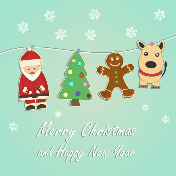 圣诞快乐，恭贺新禧图片下载