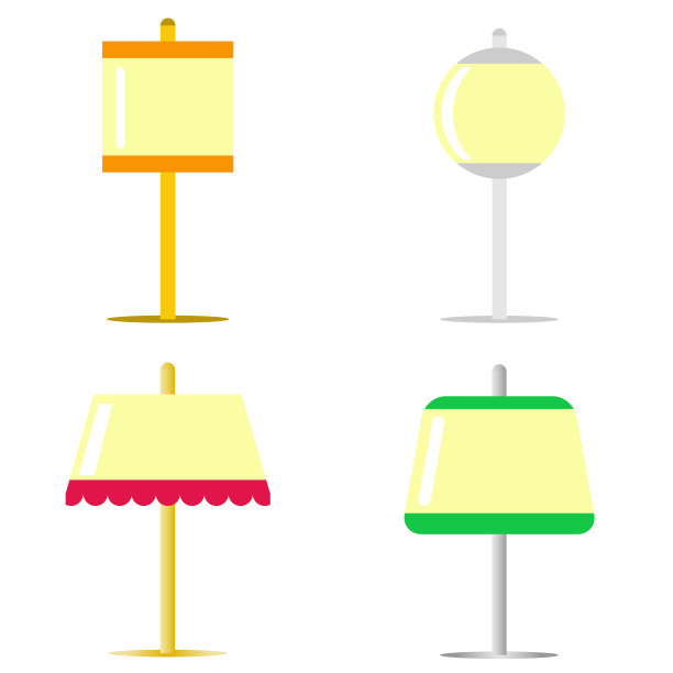 卧室落地灯，卧室照明灯。图片下载