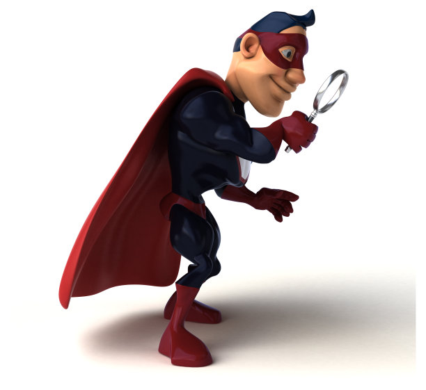 有趣的超级英雄- 3D插图图片下载