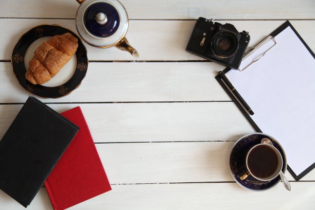 预订拍照手机咖啡早餐旅行图片下载