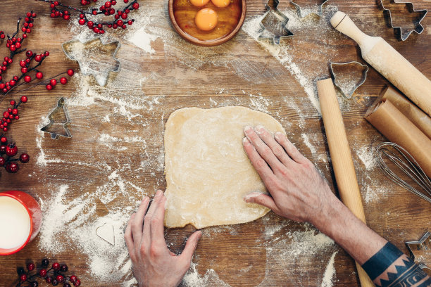 圣诞饼干面团图片下载