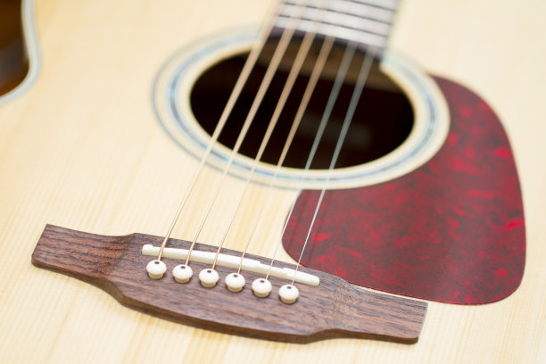 近距离影像的原声吉他图片下载