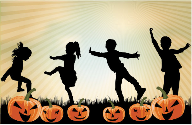 万圣节晚会背景。图片下载