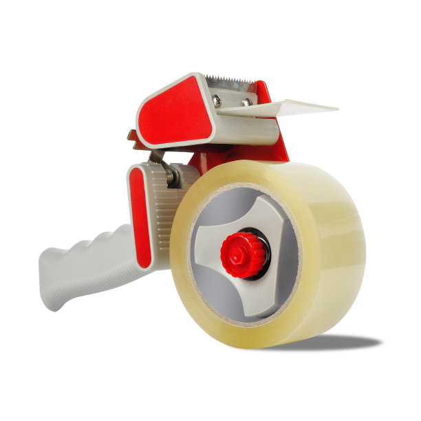 文具-专业胶带分配器。孤立的图片下载