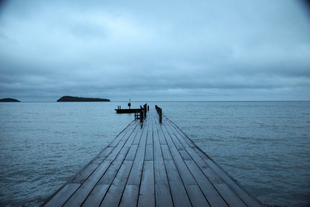 皇家岛国家公园的船坞图片下载