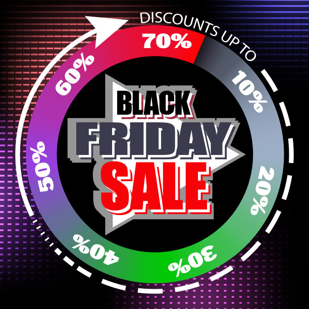 黑色星期五销售。横幅模板设计图片下载