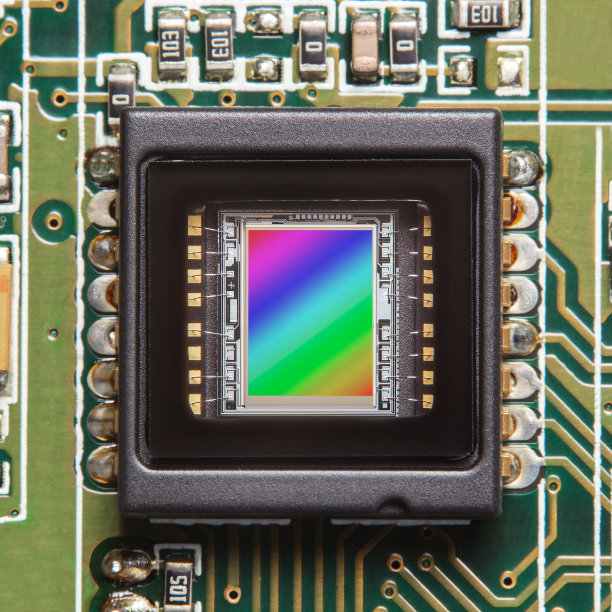 CCD传感器特写镜头图片下载