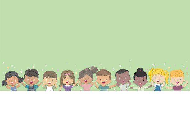 春天孩子背景图片下载