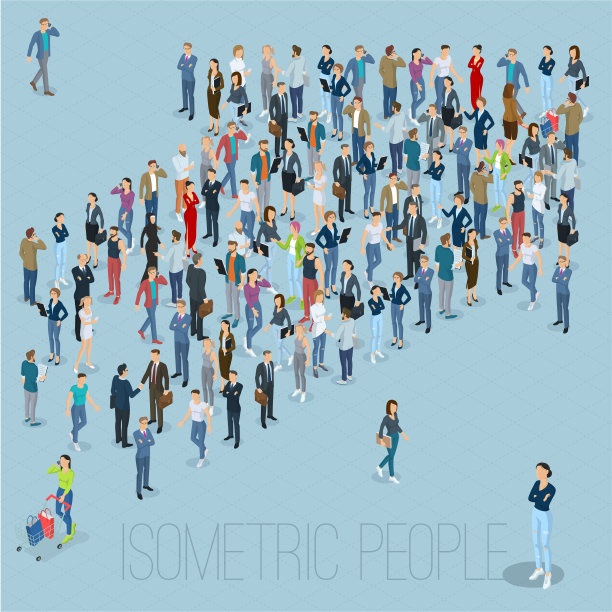 人民群众箭头。素材图片