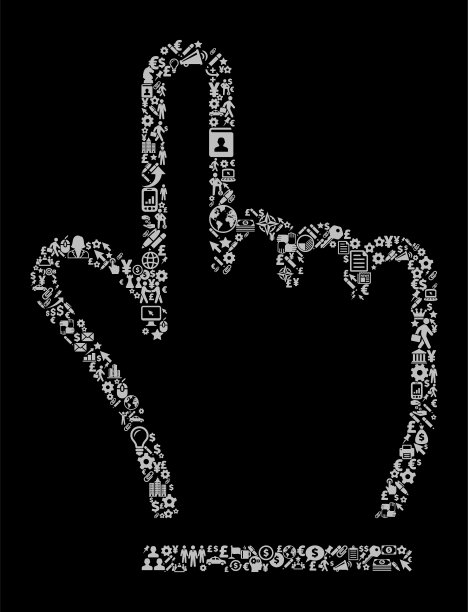 指针图标业务和金融矢量图标模式图片下载