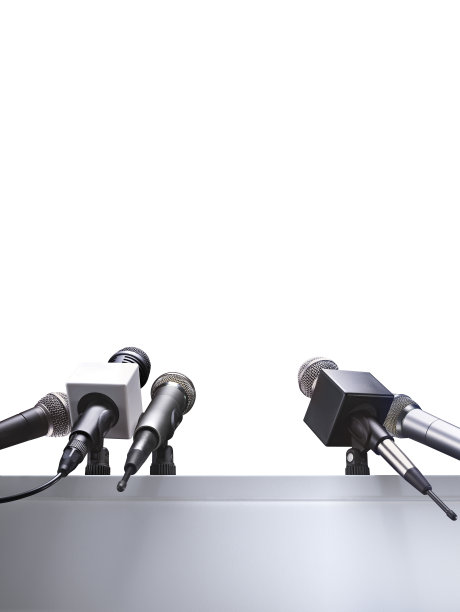 麦克风的新闻发布会上图片下载