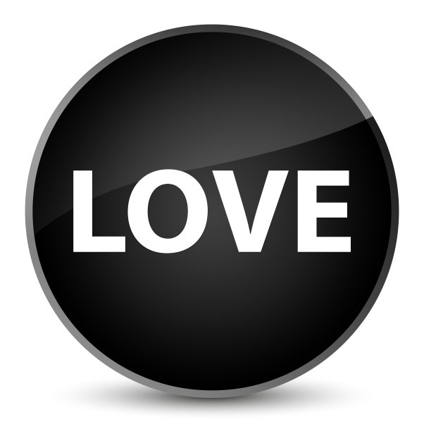 喜欢优雅的黑色圆形纽扣图片下载