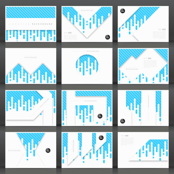 宣传册模板布局，封面设计，商业年度报告，传单，杂志图片下载