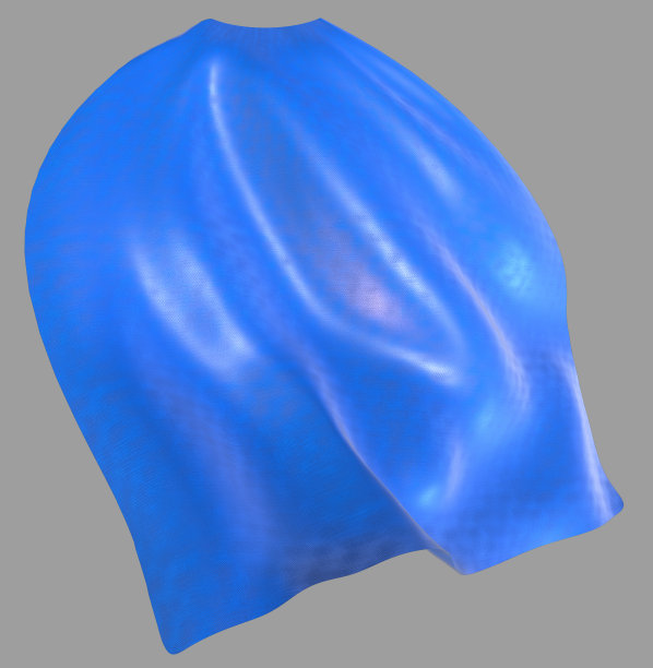 蓝色的披风随风飘动图片下载