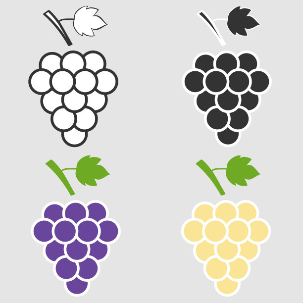 一串真正的葡萄素材图片