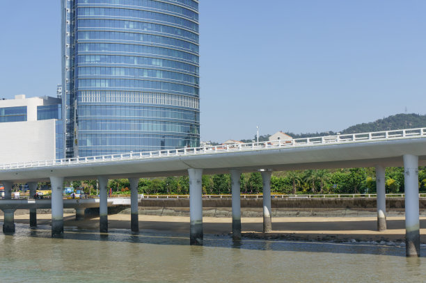 现代建筑的厦门盐武大桥，中国图片下载