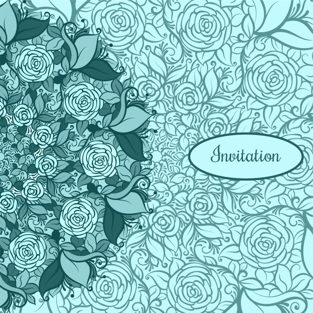 绿色复古民族矢量装饰卡与曼荼罗背景在柔和的颜色图片下载